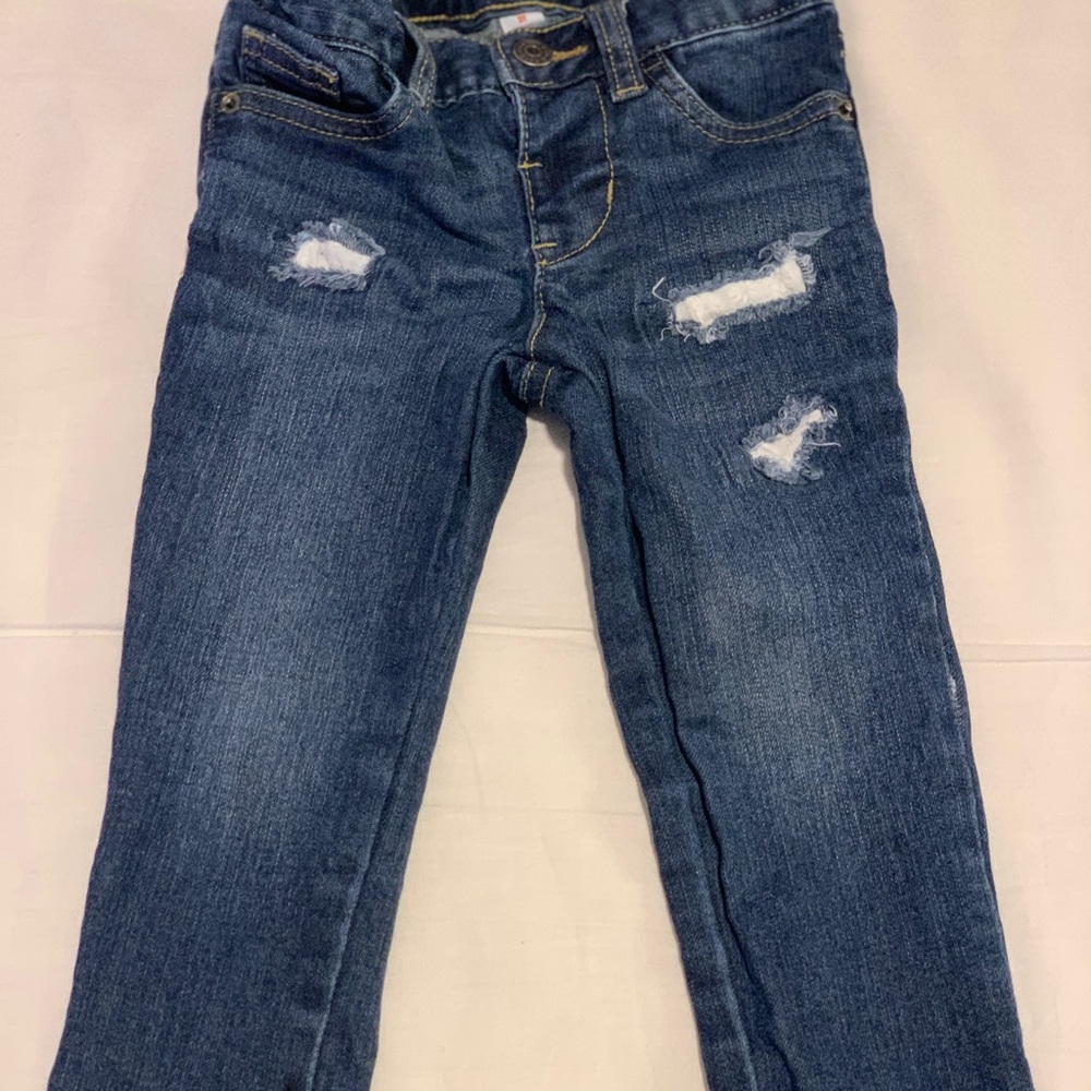 Distressed Blue Jeans for Women